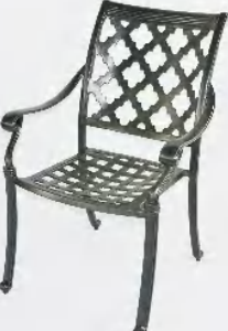 Cast aluminum Camino Real Dining Chair
