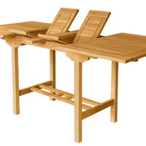 Double Rectangular Extension Bar Table