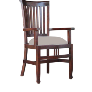 Alberta Highback Armchair with Off White Cushion